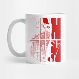 Cancun, Mexico City Map Typography - Oriental Mug